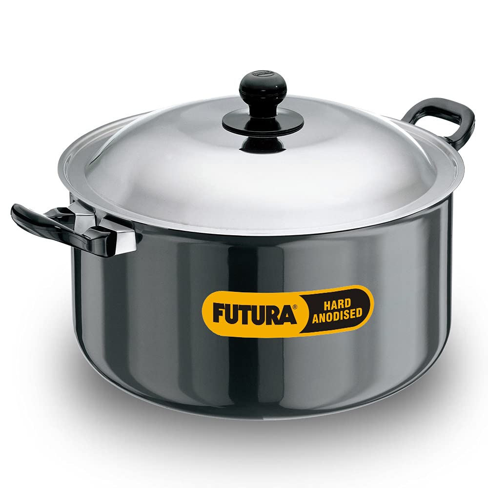 Hawkins L39 Futura Hard Anodised Cook and Serve Stewpot - 8.5 Litres