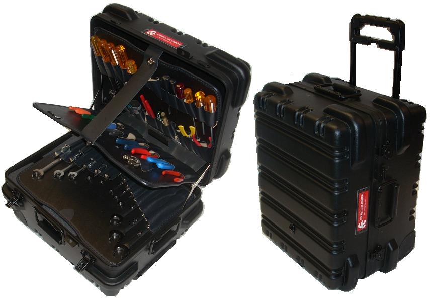 Chicago Case Co 95-8588 MMST9CARTMH Military Ready Black Tool Case