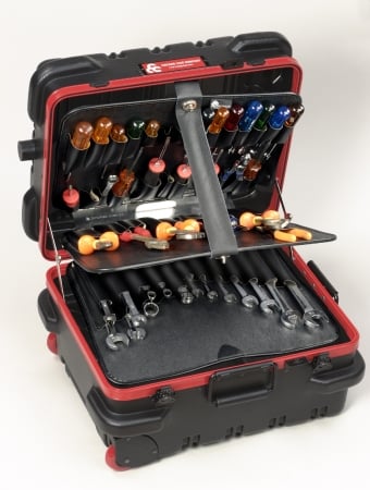 Chicago Case Co 95-8580 RMMST9CARTMH Military Ready Black Tool Case