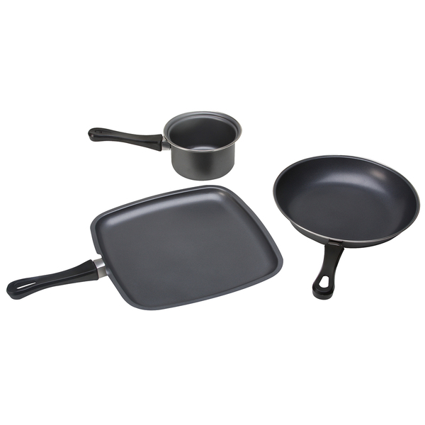 Premium Connection 290-3NSCS KitchenWorthy 3 Piece Non-Stick Cookware Set
