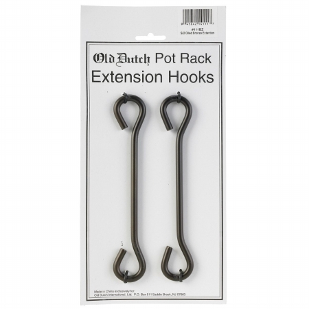Old Dutch 111BZ Set-2 8.5 in. Oiled Bronze Pot Rack Extension Hooks