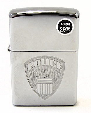 Zippo 24702 Police Logo Design High Polish Chrome Finish Lighter at Sears.com