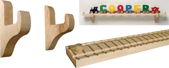 Maple Landmarks 10931 Nametrain Wall Mount- 11 Car Track And Brackets at Sears.com