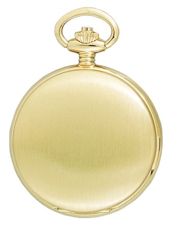 Charles Hubert Charles-Hubert- Paris Brass Gold-Plated Satin-Finish Quartz Hunter Case Pocket Watch #3410 at Sears.com
