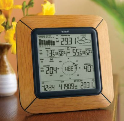 LaCrosse Technology La Crosse Technology WS-2811OAK-IT Professional Weather Center with Solar Wind Sensor-Oak at Sears.com