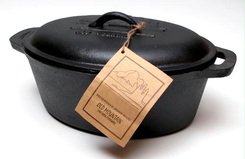 IWGAC Old Mountain Cast Iron Preseasoned Casserole with Lid