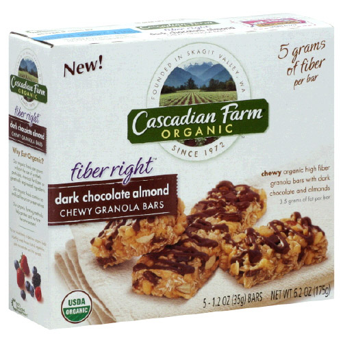 Cascadian Farms 38063 Org Dark Choc Almond Granola Bar at Sears.com