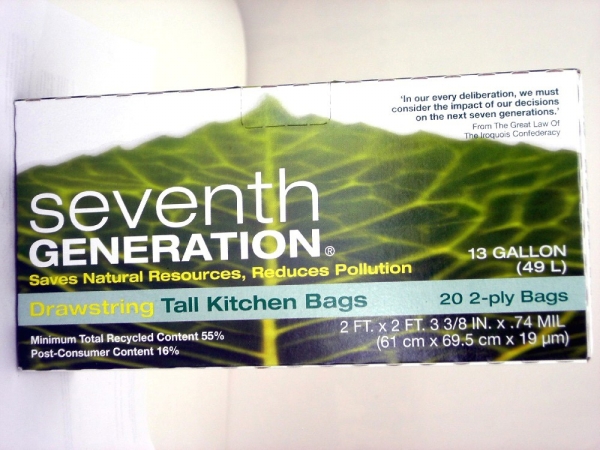 Seventh Generation 62321 Drawstrng Kitchen Bag 13 Gal at Sears.com