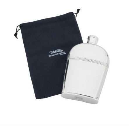 Reed & Barton Hob Nob Flask with Bag, Stainless Steel, 8 Oz. Cap., H. 6.13 in. at Sears.com