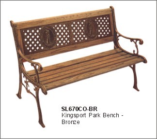 DC America SL670CO-BR-MP Kingsport Park Bench- Bronze at Sears.com