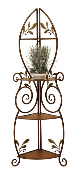 Benzara 41909 66 in. H Alpine 5 Tier Metal Corner Rack Shelf at Sears.com