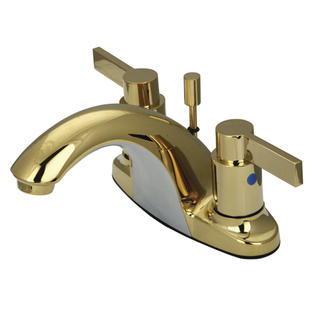 Kingston Brass KB8642NDL Two Handle 4 in. Centerset Lavatory Faucet with Brass Pop-up Kingston Brass KB8642NDL Two Handle 4 in. Centerset Lavatory Faucet with Brass Pop-up