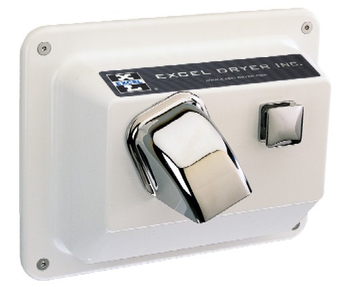 Excel Dryer R76-W Cast Cover Series Hands On Push Button Recessed Mounted Hand Dryer - White Painted Cover at Sears.com