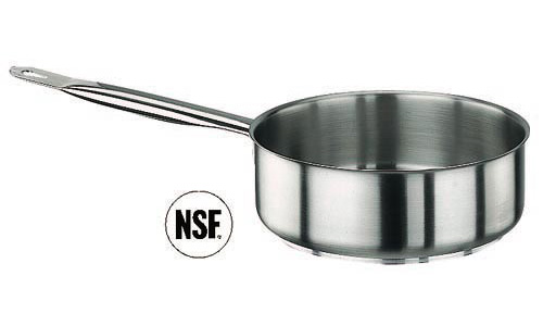 Paderno World Cuisine 11008-20 SautT Pan Stainless Steel No Lid