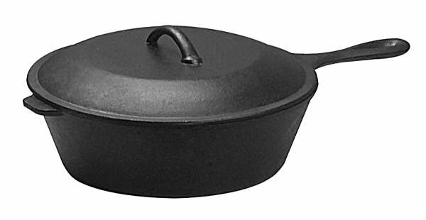 Universal Battery Universal PS197 Pre-Seasoned Cast Iron Chicken Fryer