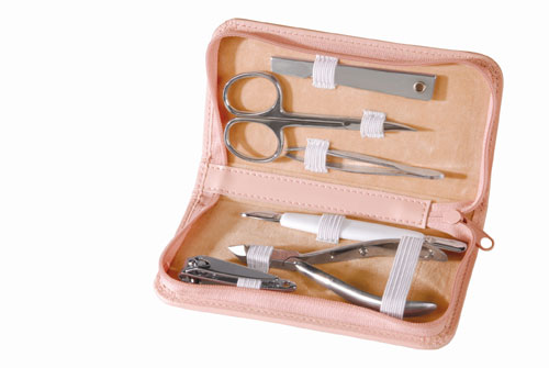 Royce Leather 551-CP-6 Travel & Grooming Kit - Carnation Pink at Sears.com