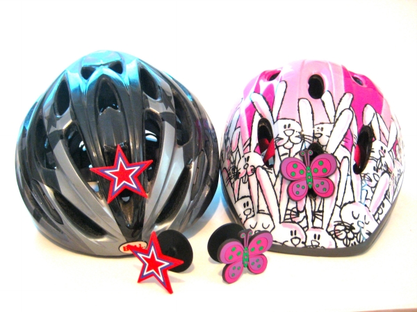 Helmtops 11K Red Star & Purple Butterfly Bike Helmet Charms at Sears.com