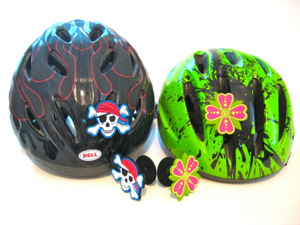 Helmtops 150 Pirate & Flower Bike Helmet Charms at Sears.com