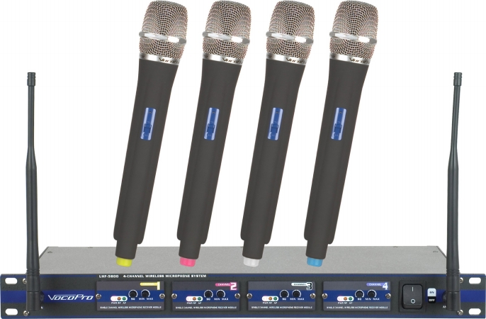 VocoPro UHF5800 Professional 4-Channel UHF Wireless Microphone System at Sears.com