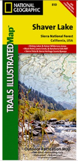 National Geographic TI00000810 Map Of Shaver Lake-Sierra National Forest - California at Sears.com