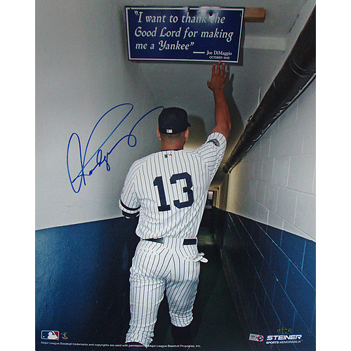 Steiner Sports RODRPHS016116 Alex Rodriguez Touching The Joe DiMaggio Quote In The Yankee Stadium Tunnel Vertical 16x20 Photo - MLB Auth at Sears.com