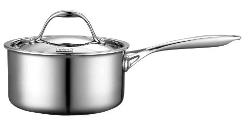 Neway International Neway NC00217 Multi-Ply Clad Stainless-Steel 1.5-Quart Covered Sauce Pan