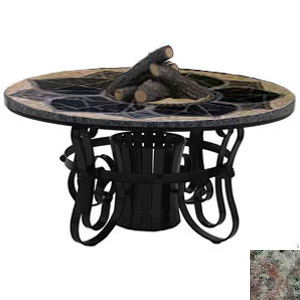 Sundance Southwest TFT2960MGETBZ Traditional Style Fire Table-29 in. Tall x 60 in. Diameter, Magnolia Design, Earth Tone Granite Colors, at Sears.com