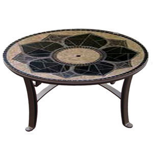 Sundance Southwest UFP1945MGETBZ-P Universal Style Chat Fire Pit-19 in. Tall x 45 in. Diameter, Magnolia Design, Earth Tone granite colors& at Sears.com