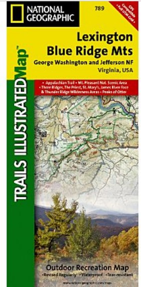 National Geographic TI00000789 Map Of Lexington-Blue Ridge - Virginia at Sears.com
