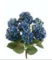 Allstate Floral and Craft FBH480-BL-TT 20 in. Hydrangea Bush X7 Pack of 6 at Sears.com