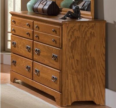 Carolina Furniture 385600 Creek Side Double Dresser In Autumn Oak at Sears.com