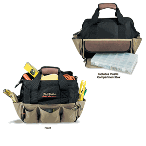 Golden Pacific 35514KT Handyman Tool Bag - Black-Tan
