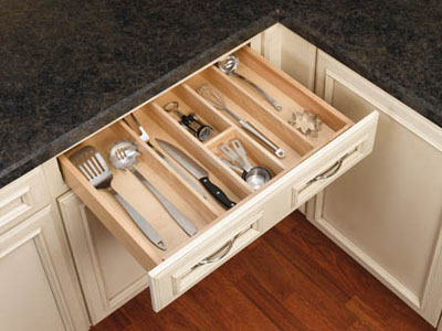 Rev-A-Shelf RS4WUT.3SH 24 in. W x 2.38 in. H Wood Utility Tray Insert at Sears.com