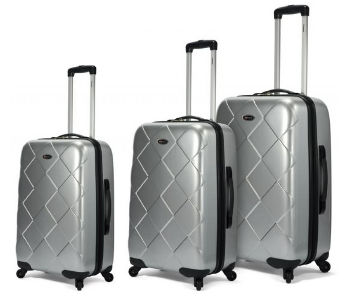 Benzi Travel Goods BZ 3491SILVER Spinner Lightweight 3Pcs Luggage Set - Silver at Sears.com