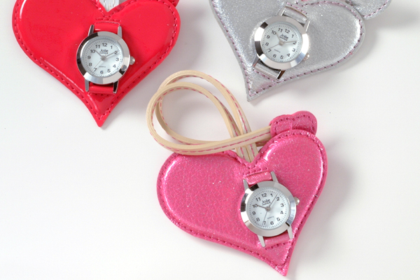 Jolie Montre Watch 0064-1 Hang Time Heart- Silver-Pink at Sears.com