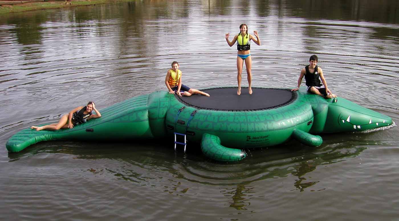 Aqua Sports GATB Island Hopper Gator Bounce & Slide Trampoline at Sears.com