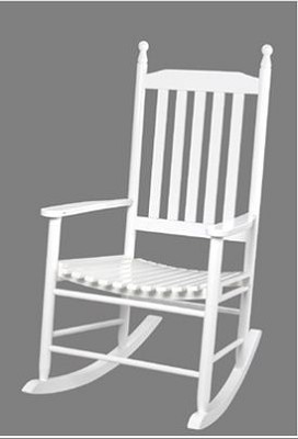 Giftmark 3400W Adult Tall Back Rocking Chair White at Sears.com