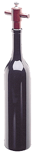 Chef Specialties 16006 14.5 Inch - 37cm Tall Wooden Wine BottleEbony Pepper Mill at Sears.com
