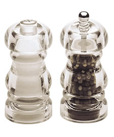 Chef Specialties 29190 5 Inch - 13cm LaurelAcrylic Pepper Mill Salt Shaker Set at Sears.com