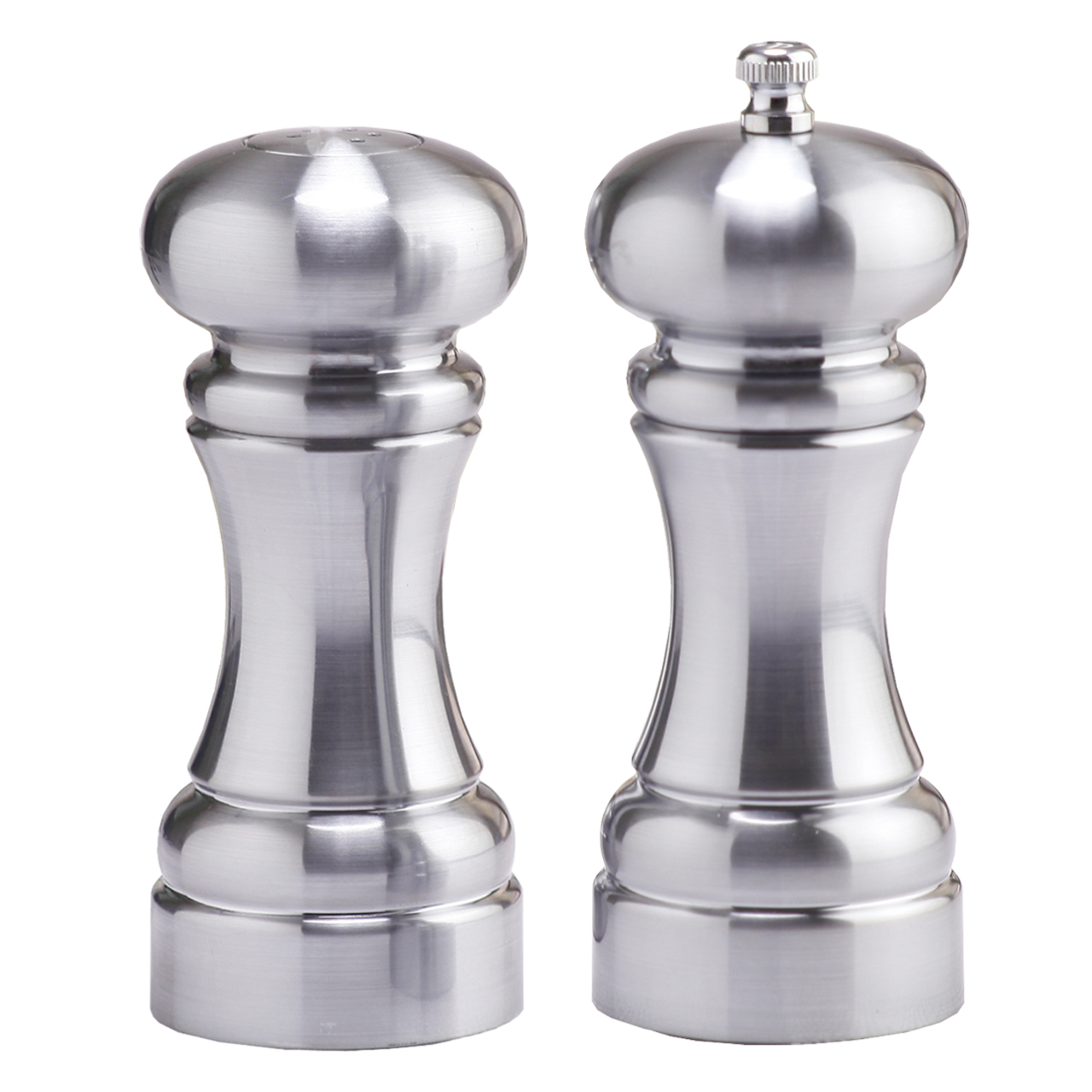 Chef Specialties 94500 5 Inch - 13cm WestinMatte Chrome Finish Pepper Mill Salt Shaker Set at Sears.com