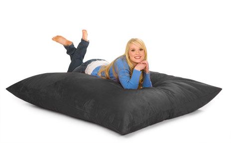 RelaxSacks 6PL-MS004 6 ft. Relax Pillow Sack - Microsuede Charcoal at Sears.com
