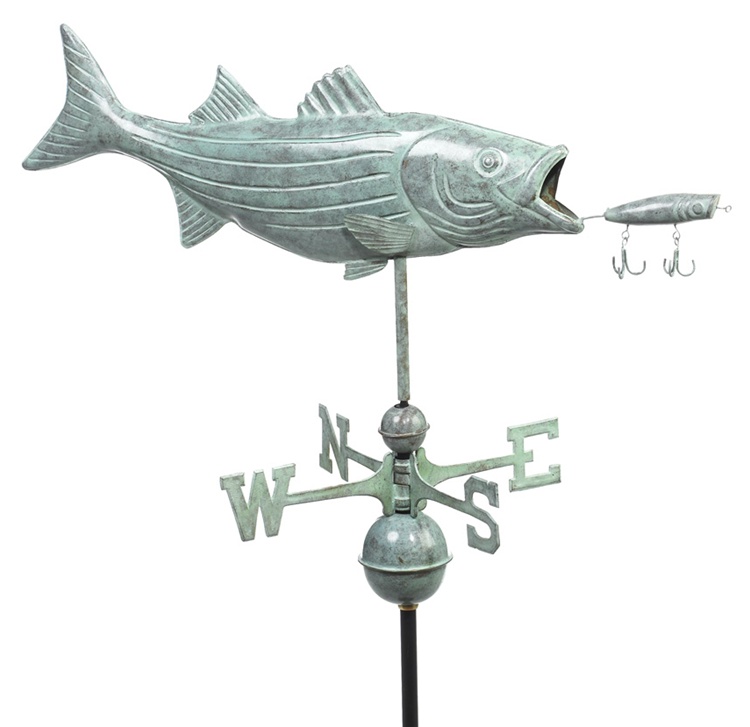 Good Directions 9602v1 Bass And Lure Weathervane  Blue Verde