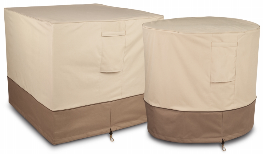Classic Accessories 73122 Veranda Round Air Conditioner Cover In Pebble-Bark-Earth at Sears.com