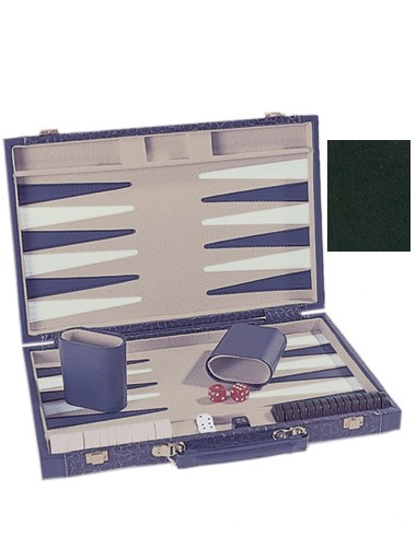 Sunnywood 2414-GR 18 Inch Backgammon Set - Dark Green Suede at Sears.com