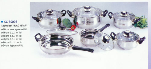 American Trading House House SC-SS003 12 pcs S/S Cookware Set