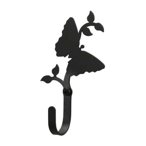 Village Wrought Iron WH-38-S Butterfly Wall Hook Small - Black at Sears.com