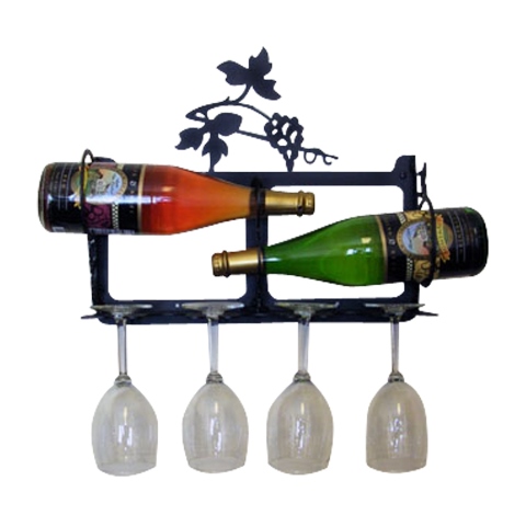 Village Wrought Iron WR-WM-157-XS Extra Small Wall Moutain Grapevine Wine Rack at Sears.com