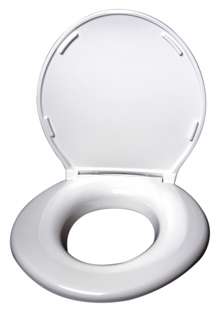 Big John Products 2445646-1W Toilet Seat with Cover - White at Sears.com