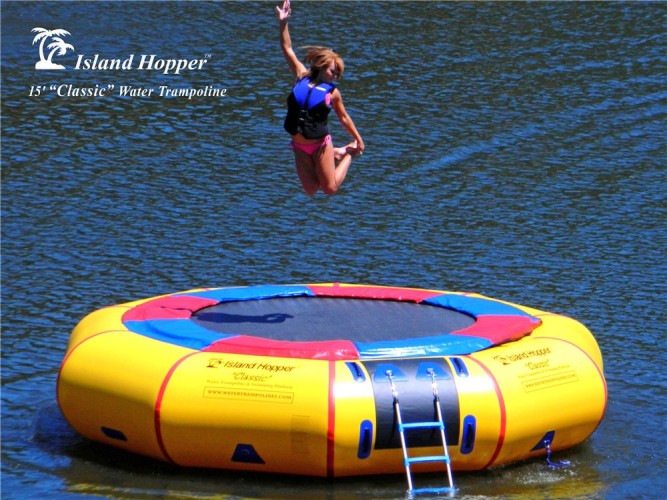 Aqua Sports 15 PVCTUBE 15 Foot Island Hopper Classic Trampoline at Sears.com