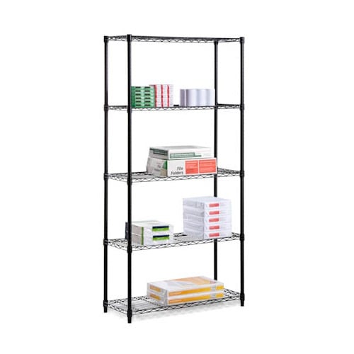 Honey-can-do Honey Can Do SHF-01912 Five Tier Storage Shelves in Black at Sears.com